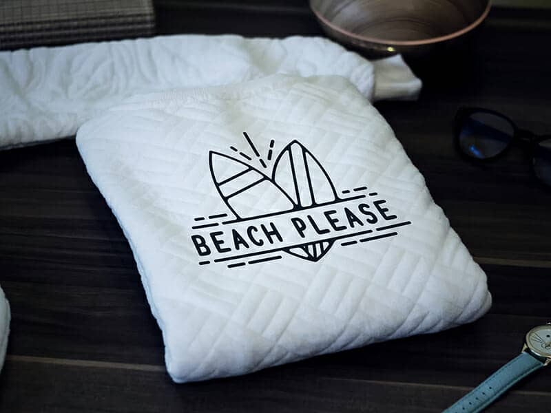 Beach Apparel Sweater Mockup For Logo Branding