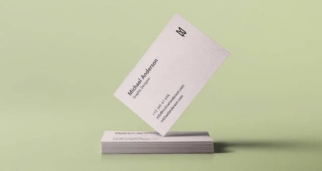 Minimalist Business Card Mockup