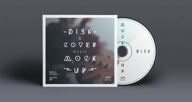 3 CD Cover Disk Mockup