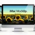 Vector iMac Psd Mockup Template
