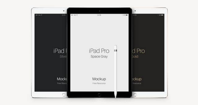 iPad Pro With Apple Pencil Mockup