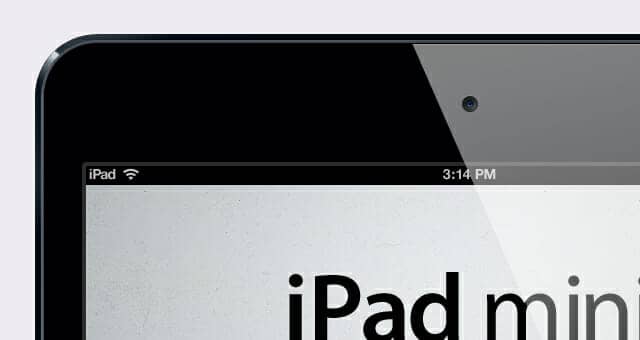 Scalable iPad Mini Psd Vector Mockup