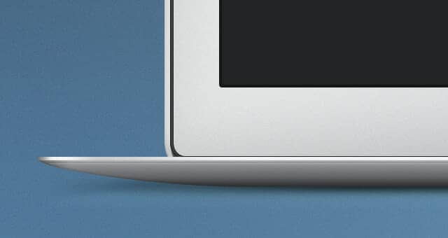 Realistic MacBook Air Mockup