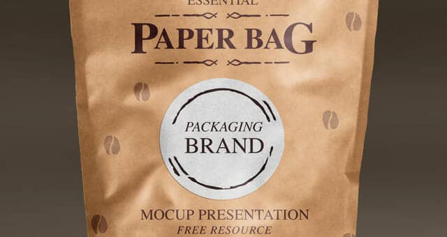 Sealable Matte Paper Bag Mockup