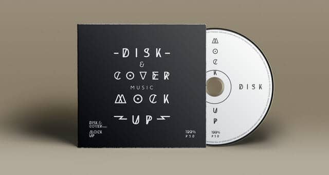 3 CD Cover Disk Mockup