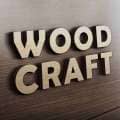 Realistic 3D Wooden Logo Mockup