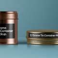 Tin Canister Packaging Mockup