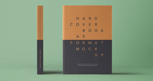Front and Side A5 Hardcover Book
