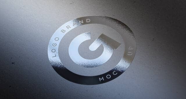 Elegant Silver Foil Logo Mockup