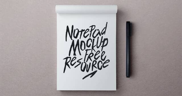 Multi Purpose Notepad Mockup