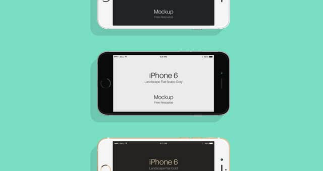 Flat iPhone 6 & 6s Mockup