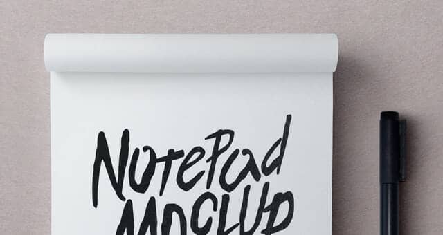 Multi Purpose Notepad Mockup
