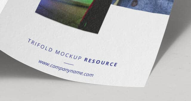 Tri Fold Brochure Mockup Template