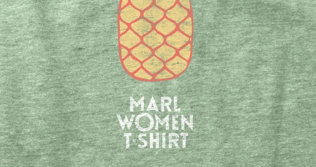 Female Cut Marl T-shirt Mockup