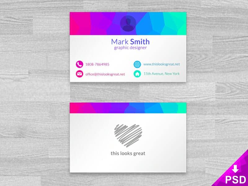 New Colorful Business Cards