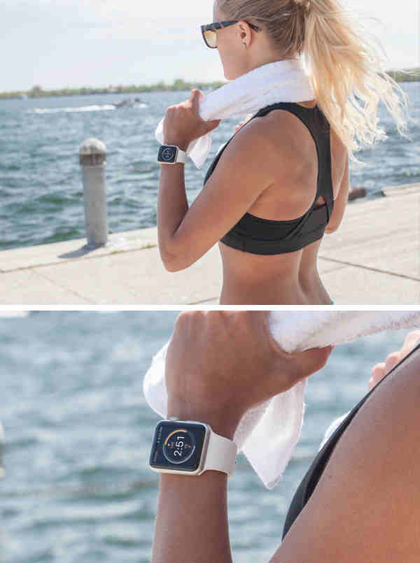 White Apple Watch Fitness Mockup