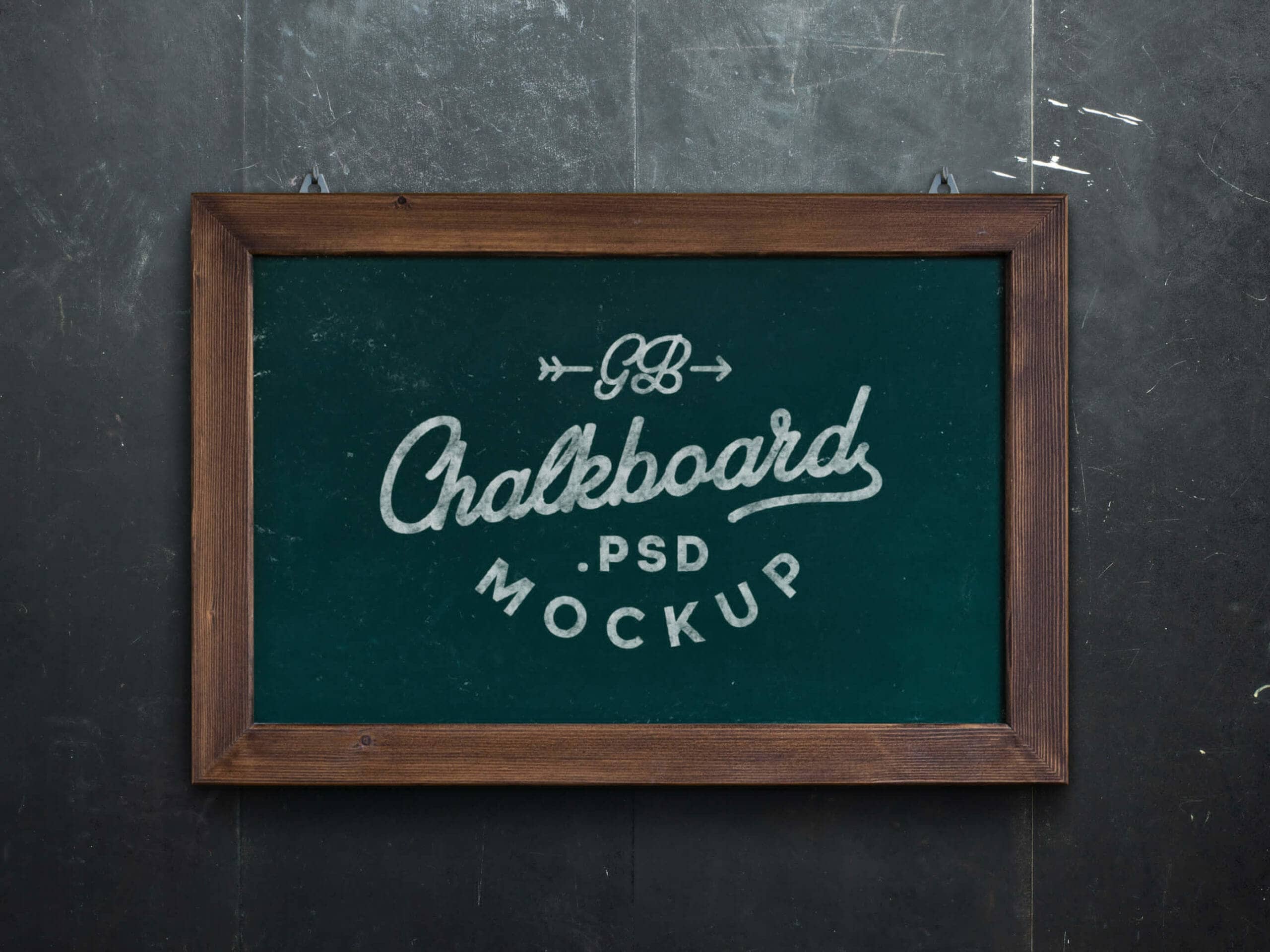 Vintage Style Chalkboard Mockup