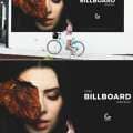 Girl Watching Billboard Mockup