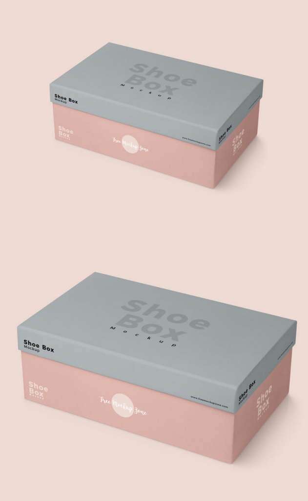 Shoe Box Mockup For Shoe Box Packaging Designs