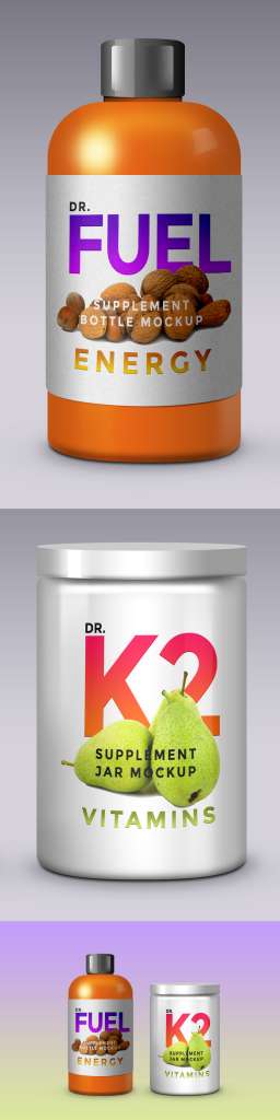 Supplement Product Packaging Mockup