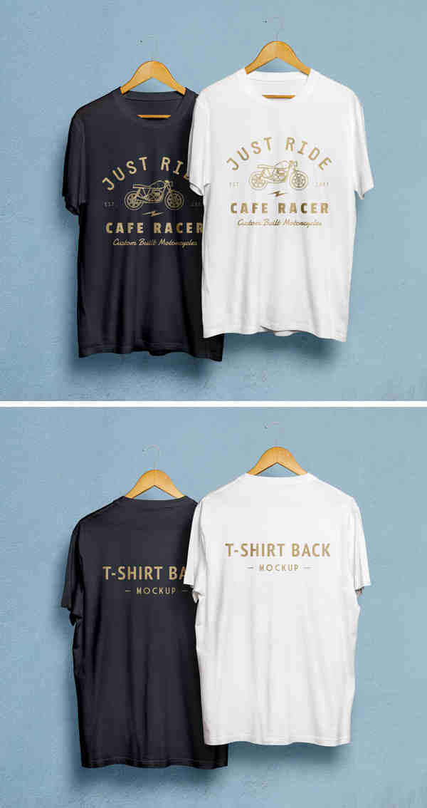 Black & White T-Shirt Mockup