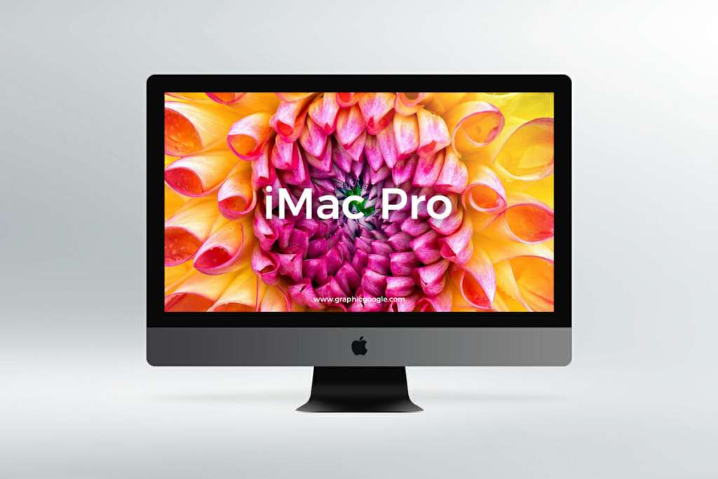 iMac Pro Mockup For Front View Presentation