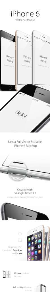 iPhone 6 Plus Angle View Mockup