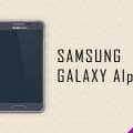 Black Samsung Galaxy Alpha Mockup