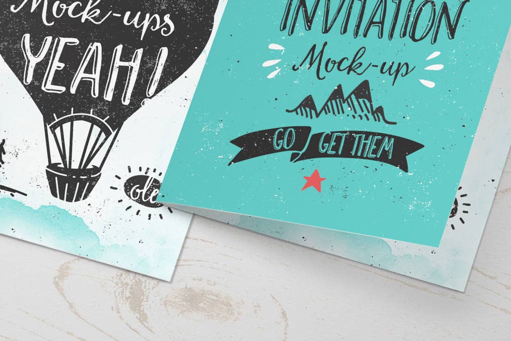 Invitation & Greeting Card MockUp