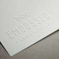 Clean Embossed Paper Logo Mockup