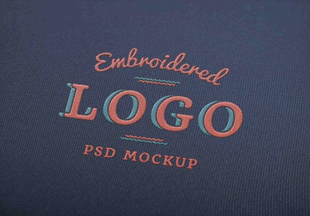 Stylish Embroidered Logo Mockup