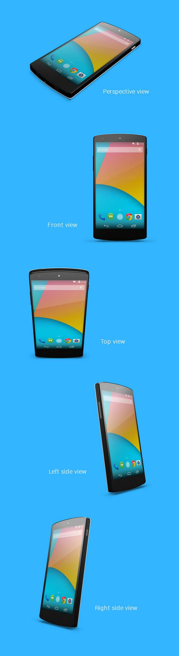 Android Nexus 5 Mockup