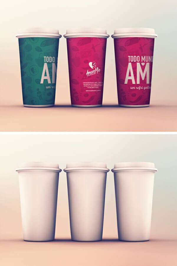 Creative Paper Cup Design Mockup